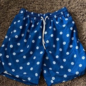 Blue Polka Dot Swim Shorts